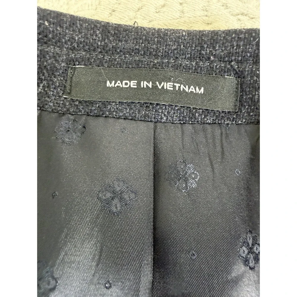 Awearness by‎ Kenneth Cole Slim Fit Blazer 40R Dark Gray Suit Jacket 100% Wool